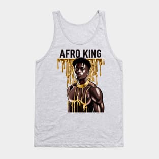 Afro King Melanin Drippin' Tank Top